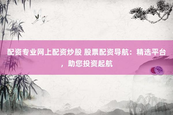 配资专业网上配资炒股 股票配资导航：精选平台，助您投资起航