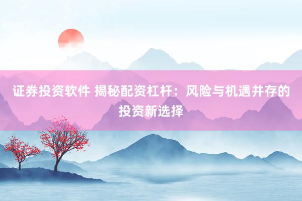 证券投资软件 揭秘配资杠杆：风险与机遇并存的投资新选择