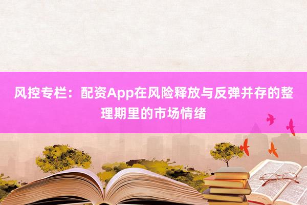 风控专栏：配资App在风险释放与反弹并存的整理期里的市场情绪