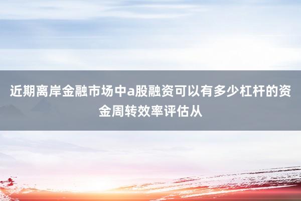近期离岸金融市场中a股融资可以有多少杠杆的资金周转效率评估从